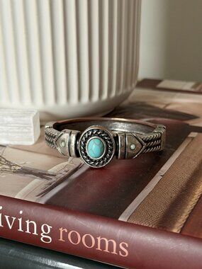 Turquoise-style Western Cuff Bracelet